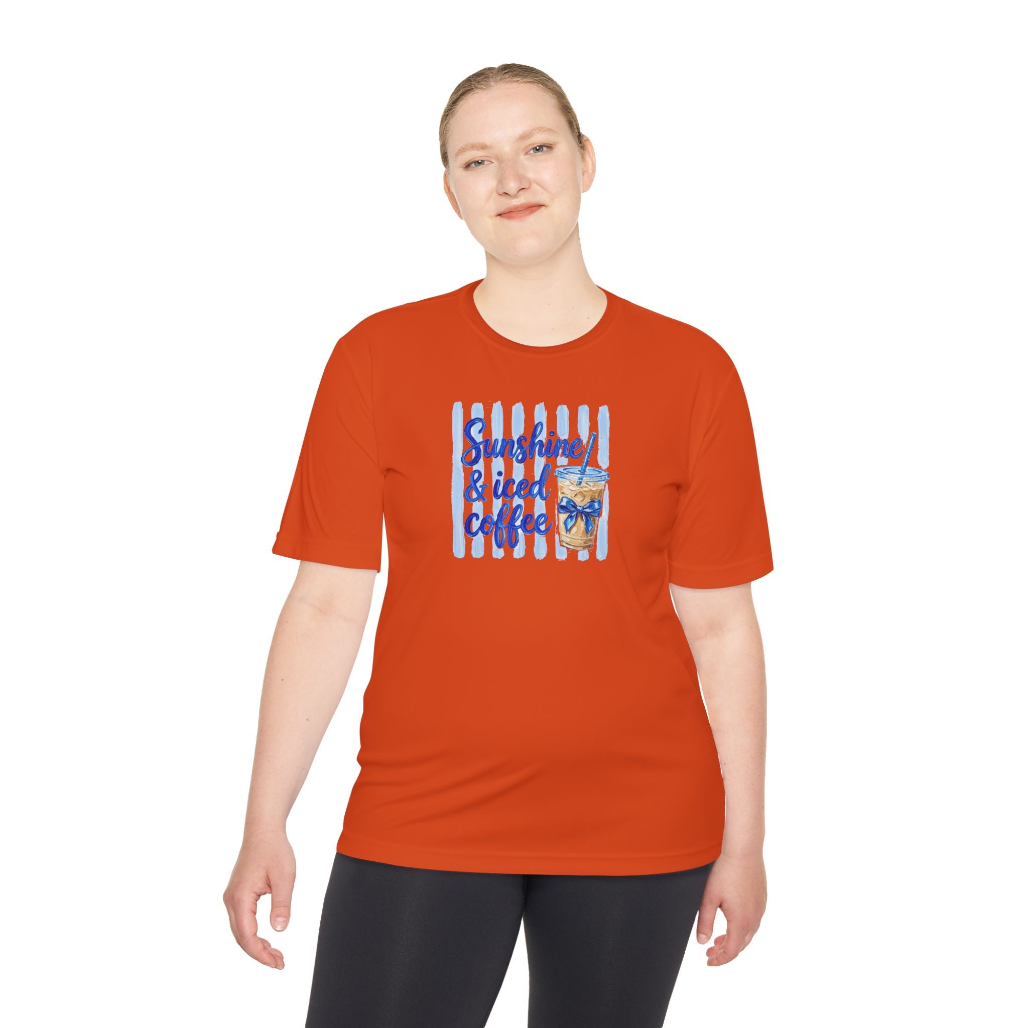 Sunshine & Iced Coffee Tee — Women's Summer Coffee Shirt