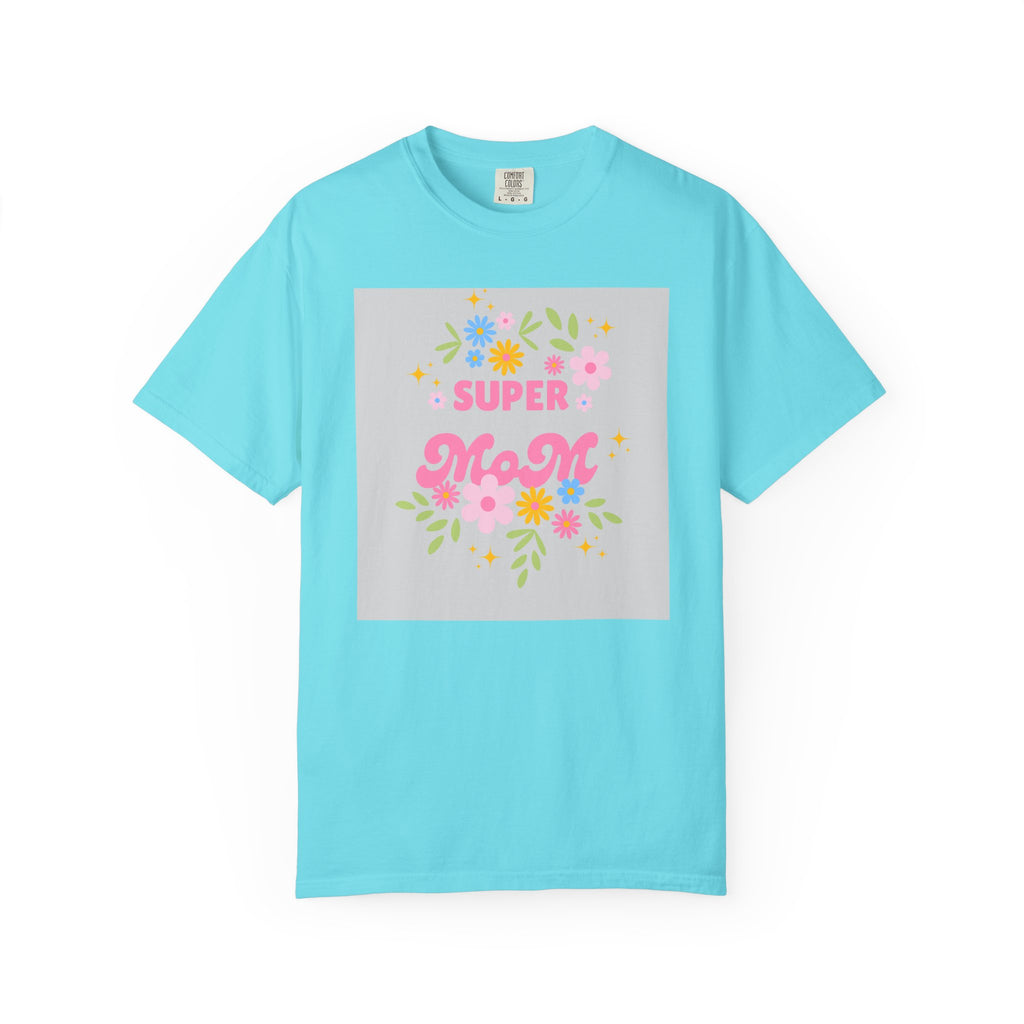 Mom T-Shirt - "Super Mom" Floral Mother's Day Tee
