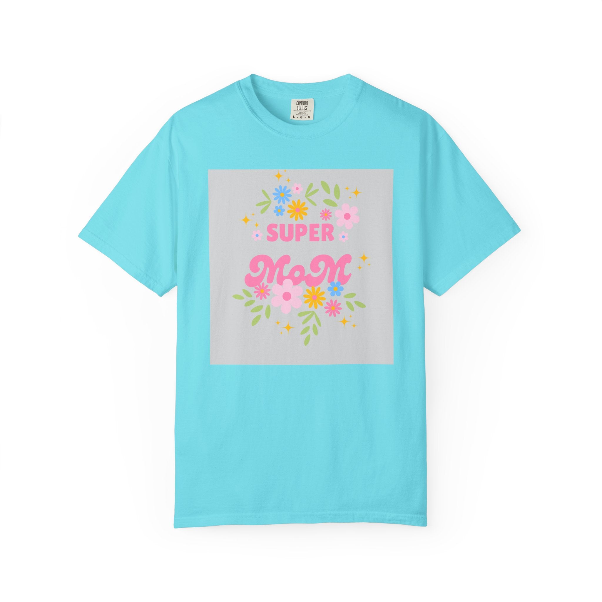 Mom T-Shirt - "Super Mom" Floral Mother's Day Tee