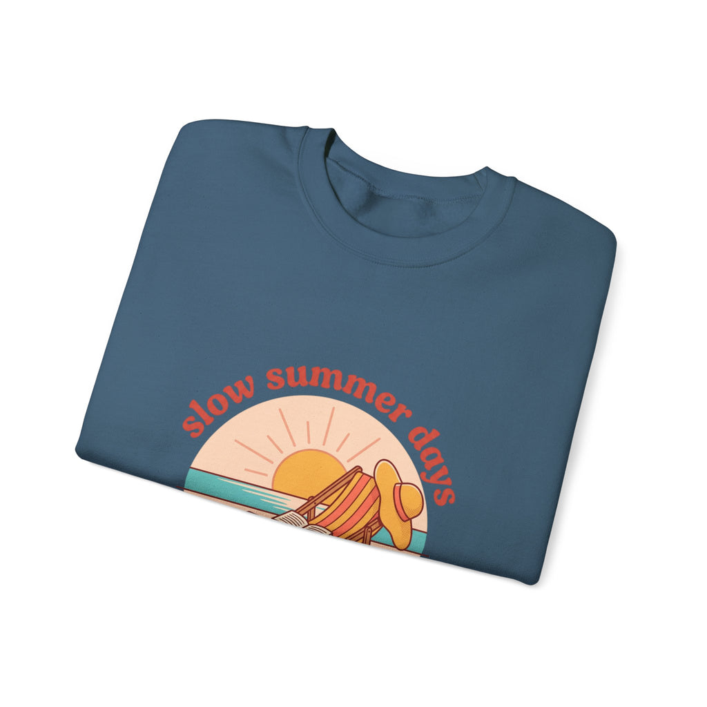 Slow Summer Days Sweatshirt | summer aesthetic, retro coastal vibes