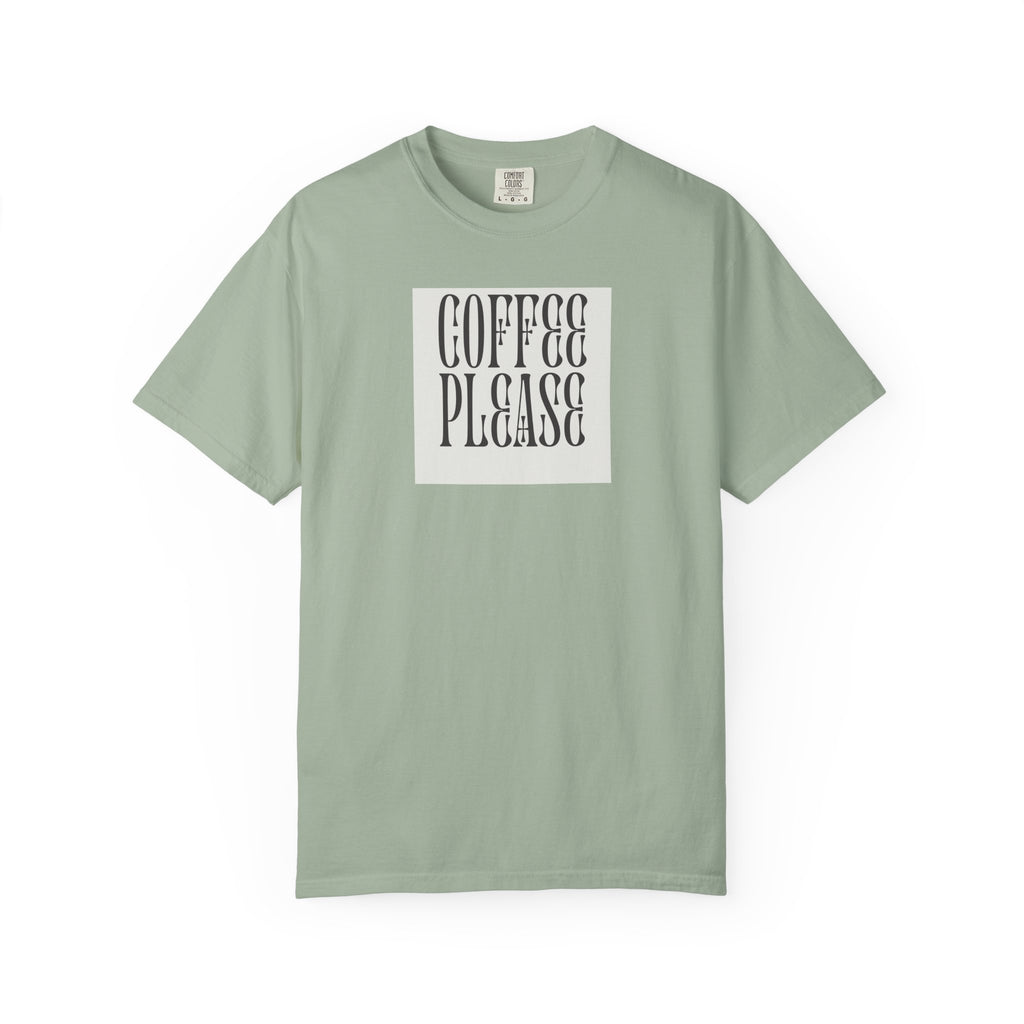 Coffee Please T-Shirt — Retro Typography Coffee Lover Tee