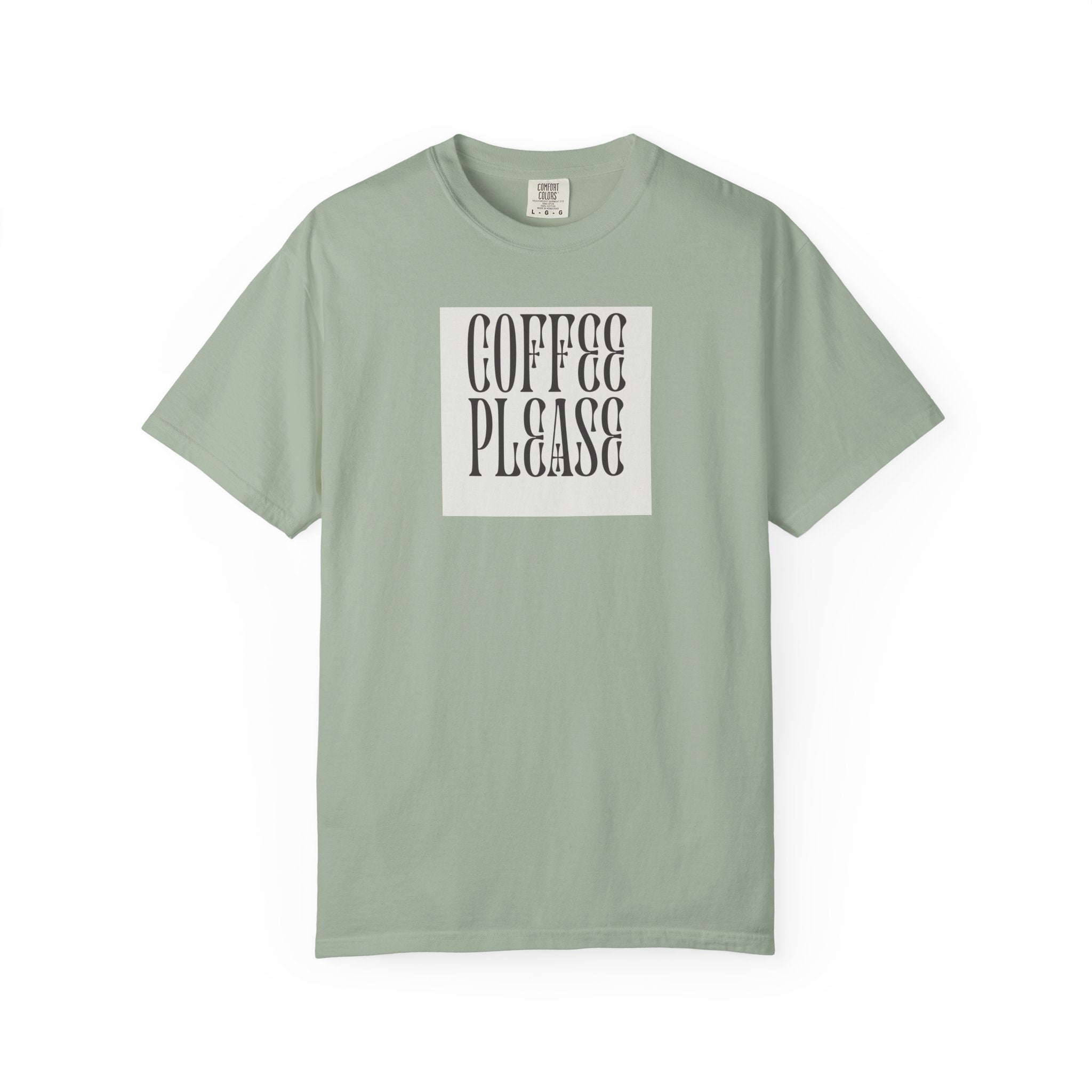 Coffee Please T-Shirt — Retro Typography Coffee Lover Tee