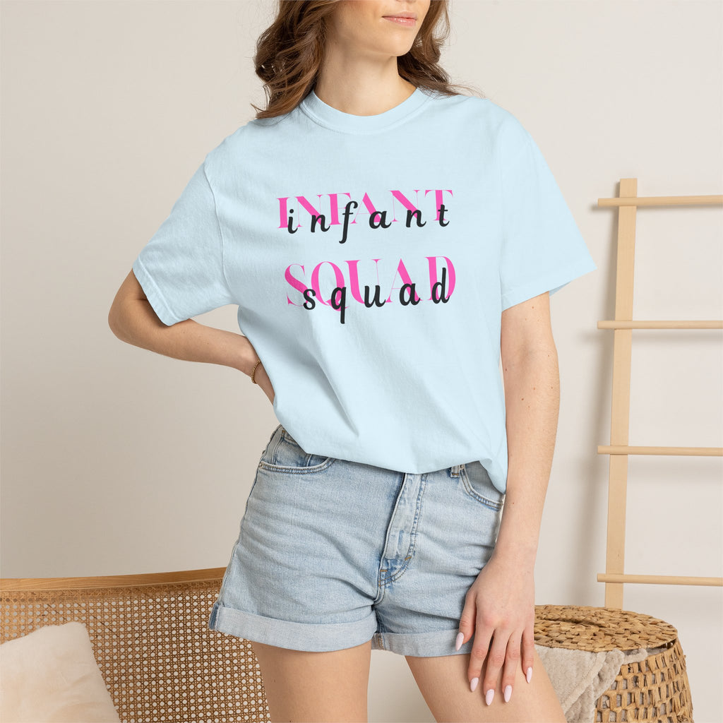 Infant Squad Shirt Daycare Teacher Appreciation Gift Baby Shower New Mom Life Tee Nurse Childcare Staff Cotton Crew Neck Watercolor Nanny