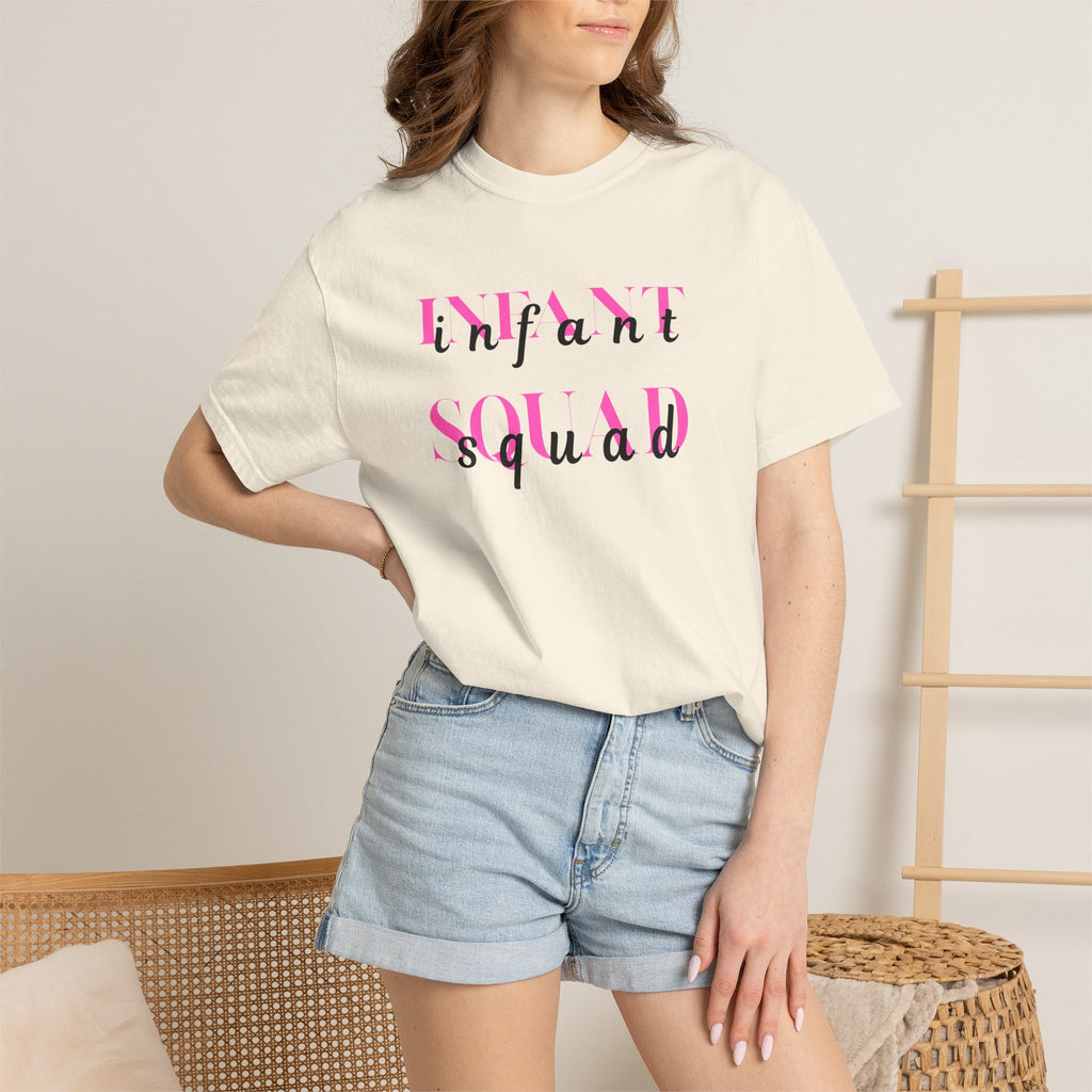 Infant Squad Shirt Daycare Teacher Appreciation Gift Baby Shower New Mom Life Tee Nurse Childcare Staff Cotton Crew Neck Watercolor Nanny