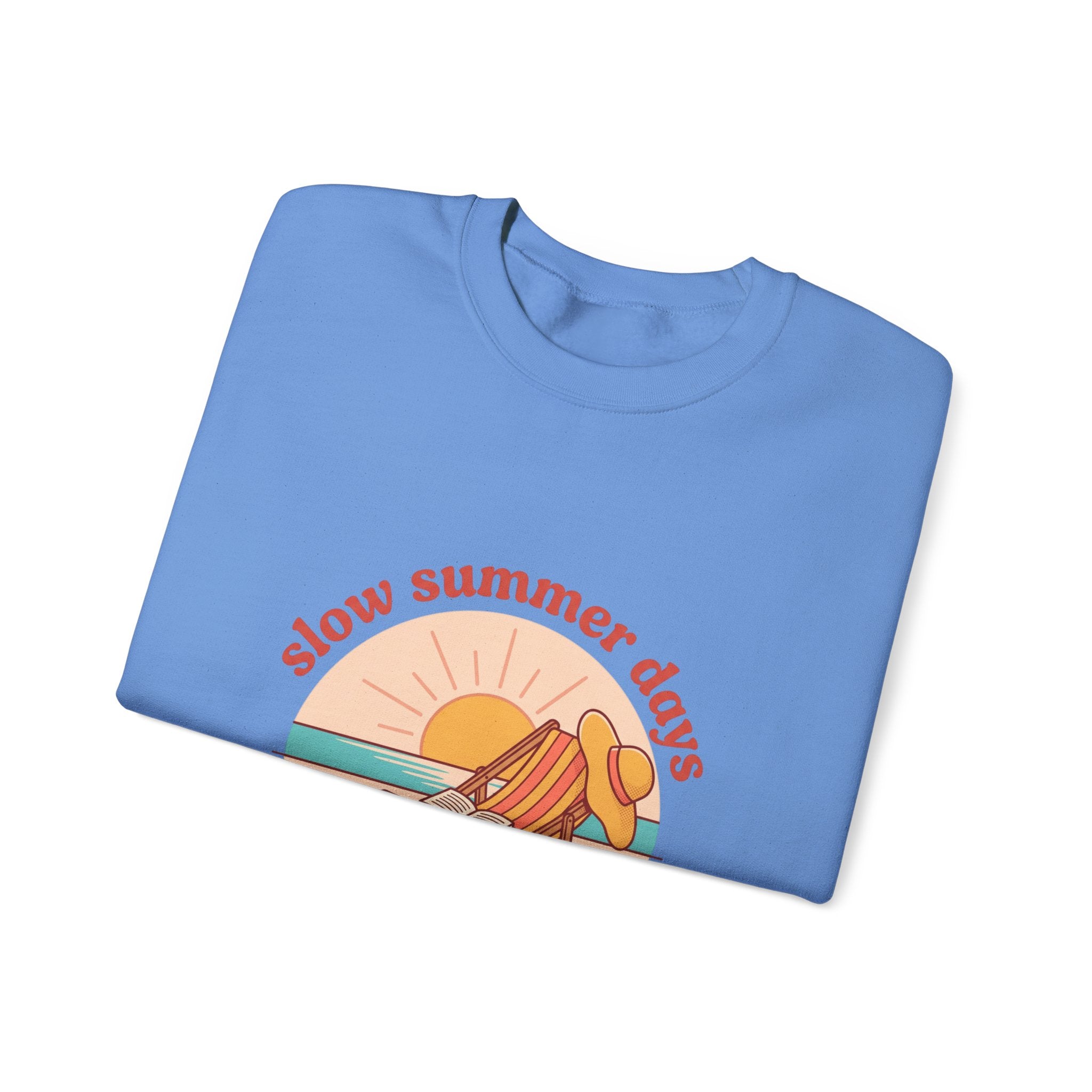 Slow Summer Days Sweatshirt | summer aesthetic, retro coastal vibes