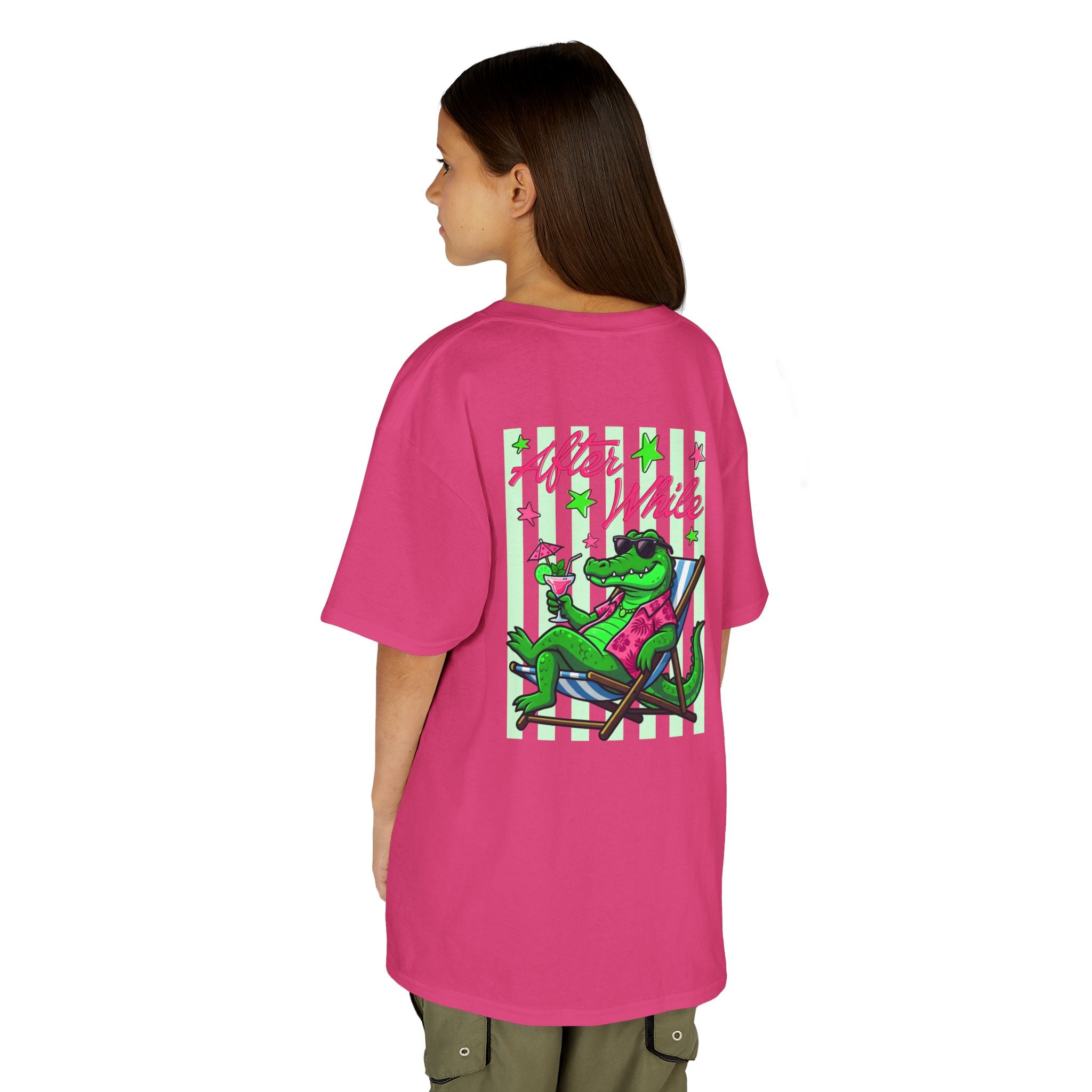 Kids Tee — 'Later, After A While' Relaxed Alligator Graphic Shirt