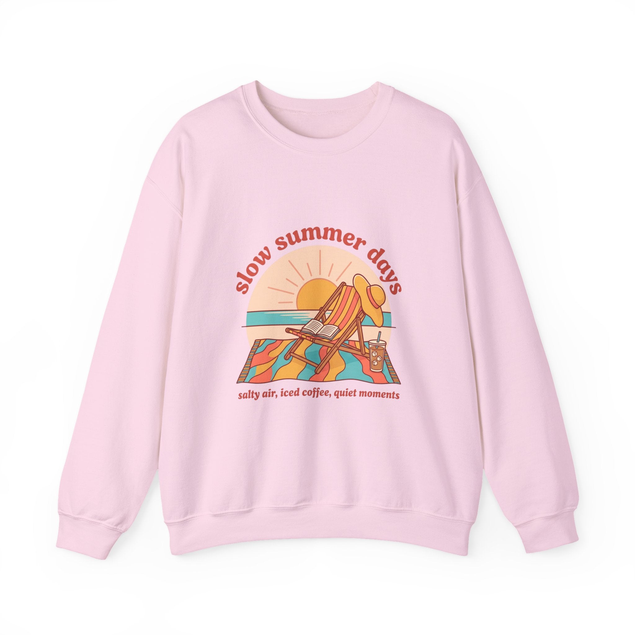Slow Summer Days Sweatshirt | summer aesthetic, retro coastal vibes