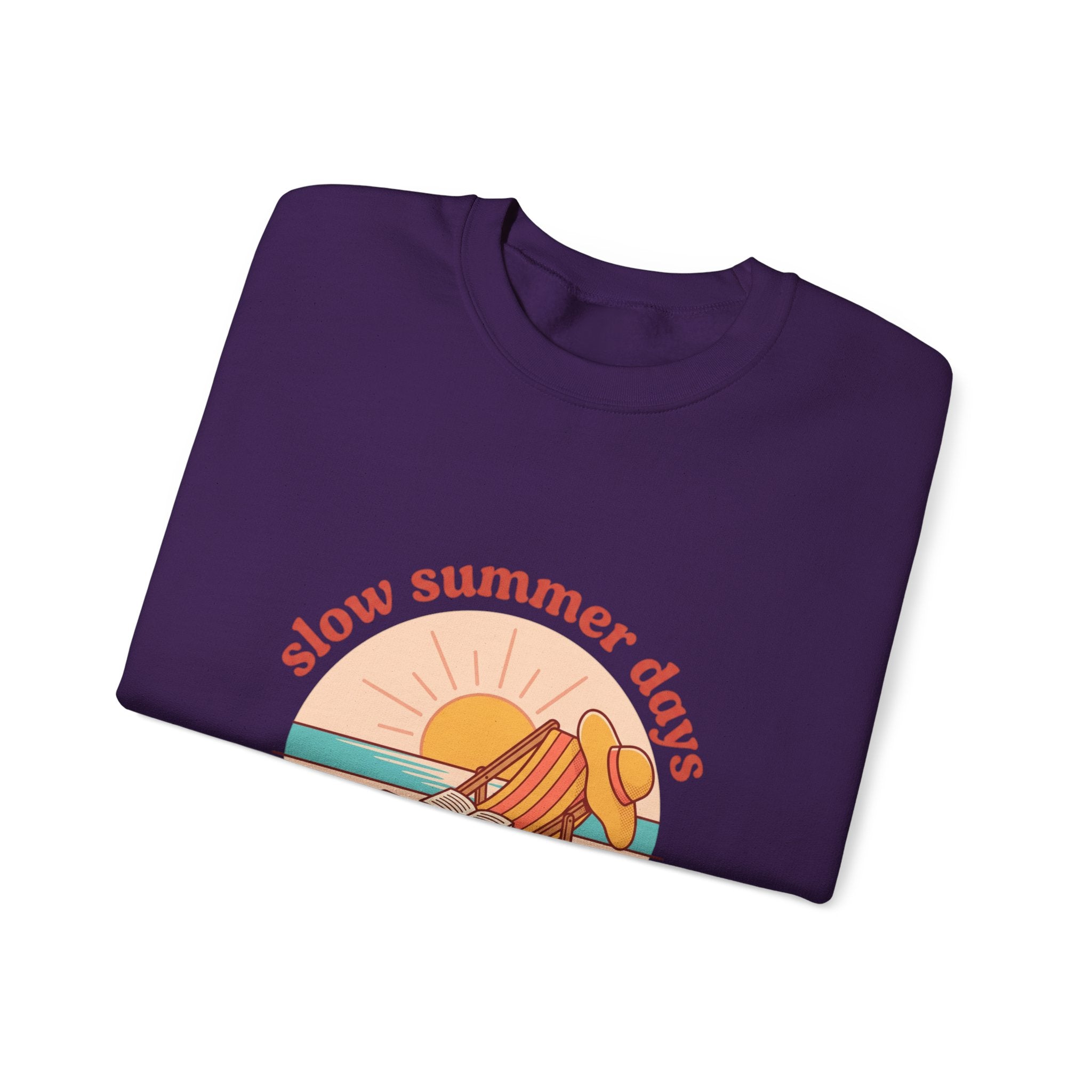 Slow Summer Days Sweatshirt | summer aesthetic, retro coastal vibes
