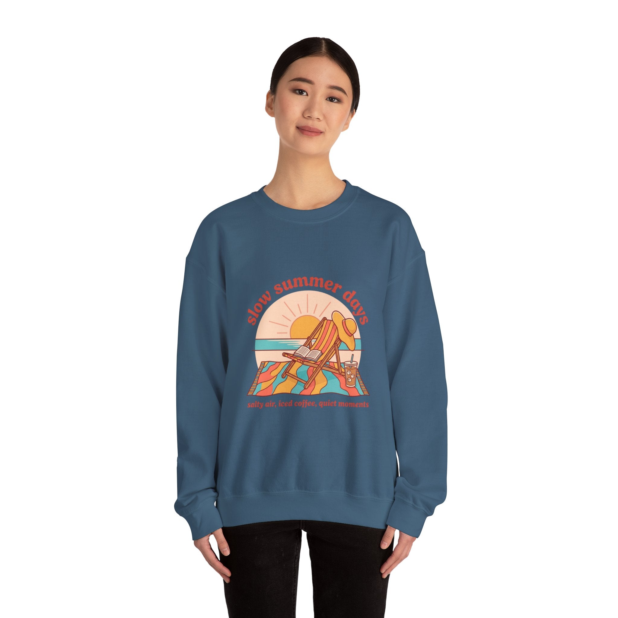 Slow Summer Days Sweatshirt | summer aesthetic, retro coastal vibes