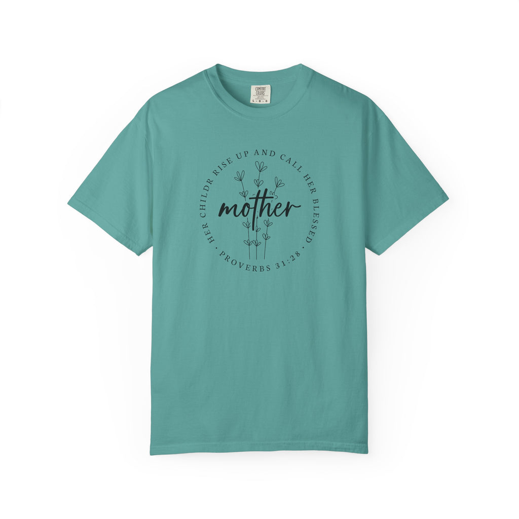Mother Proverbs 31:28 Floral T-Shirt — Christian Mom Gift for Mother's Day