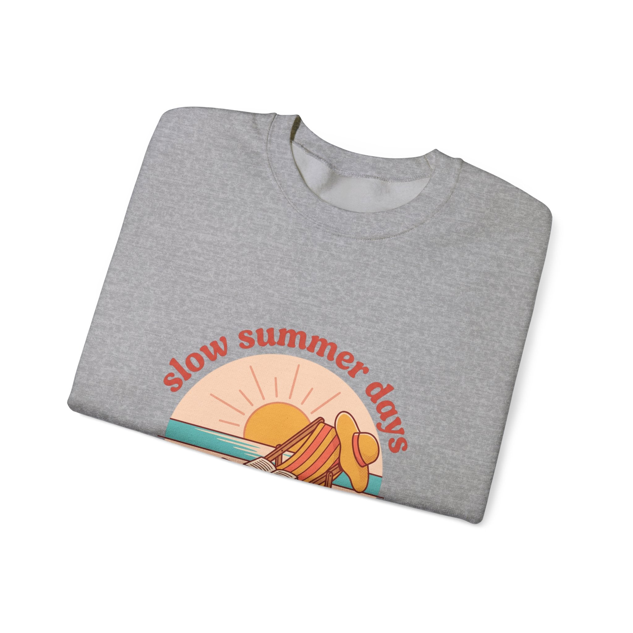 Slow Summer Days Sweatshirt | summer aesthetic, retro coastal vibes