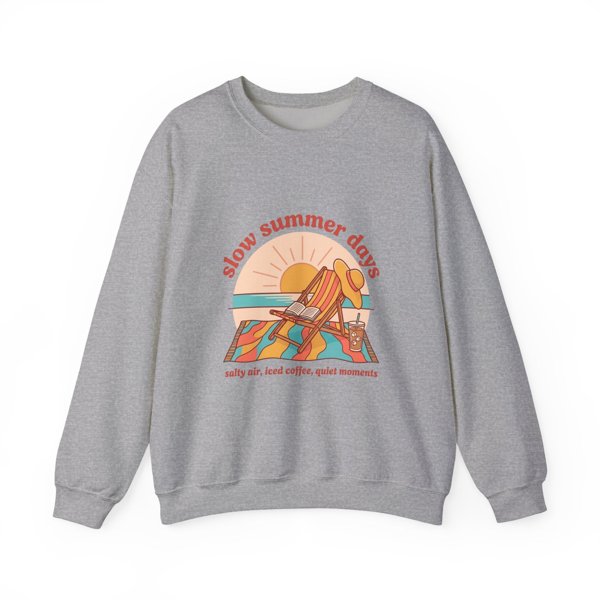 Slow Summer Days Sweatshirt | summer aesthetic, retro coastal vibes