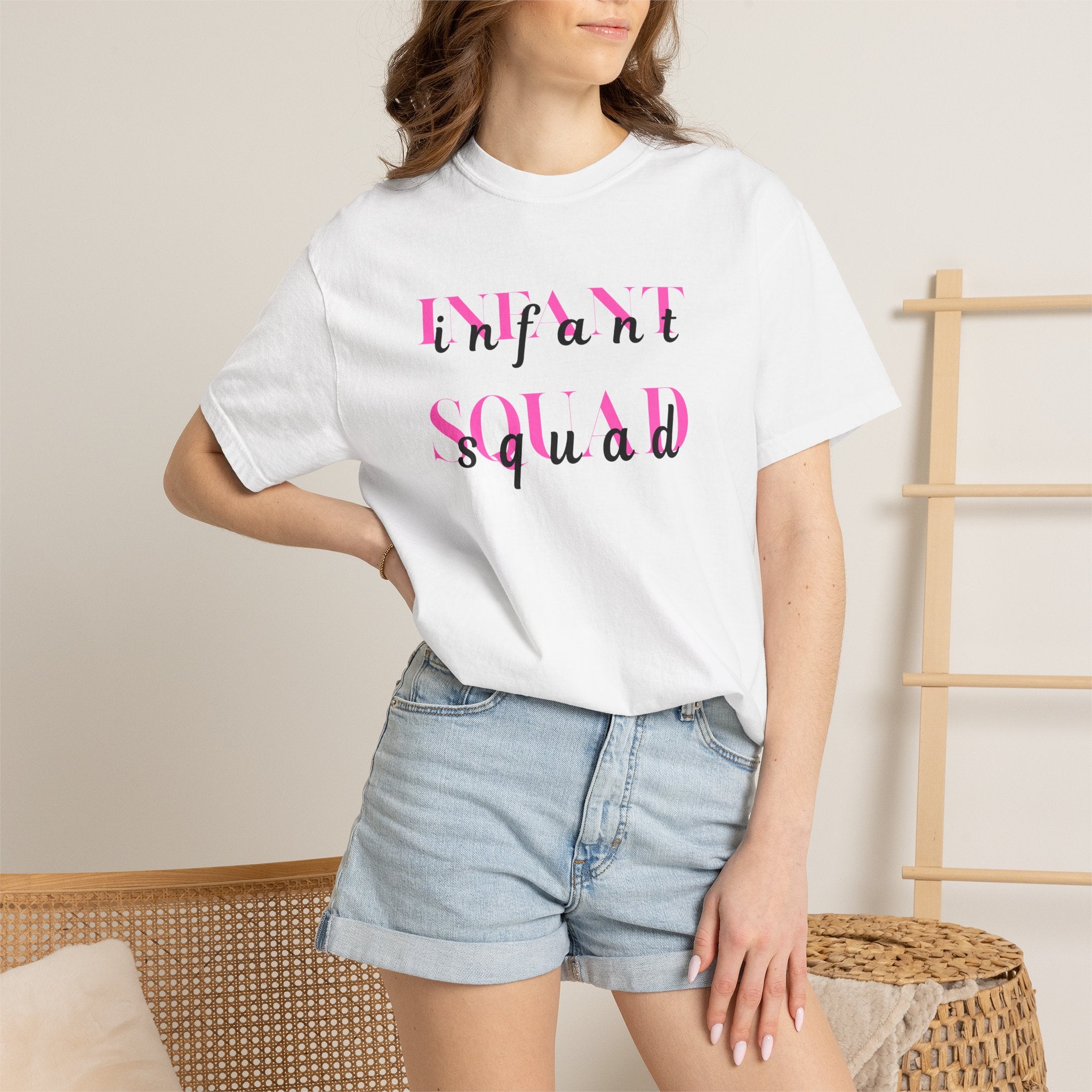 Infant Squad Shirt Daycare Teacher Appreciation Gift Baby Shower New Mom Life Tee Nurse Childcare Staff Cotton Crew Neck Watercolor Nanny