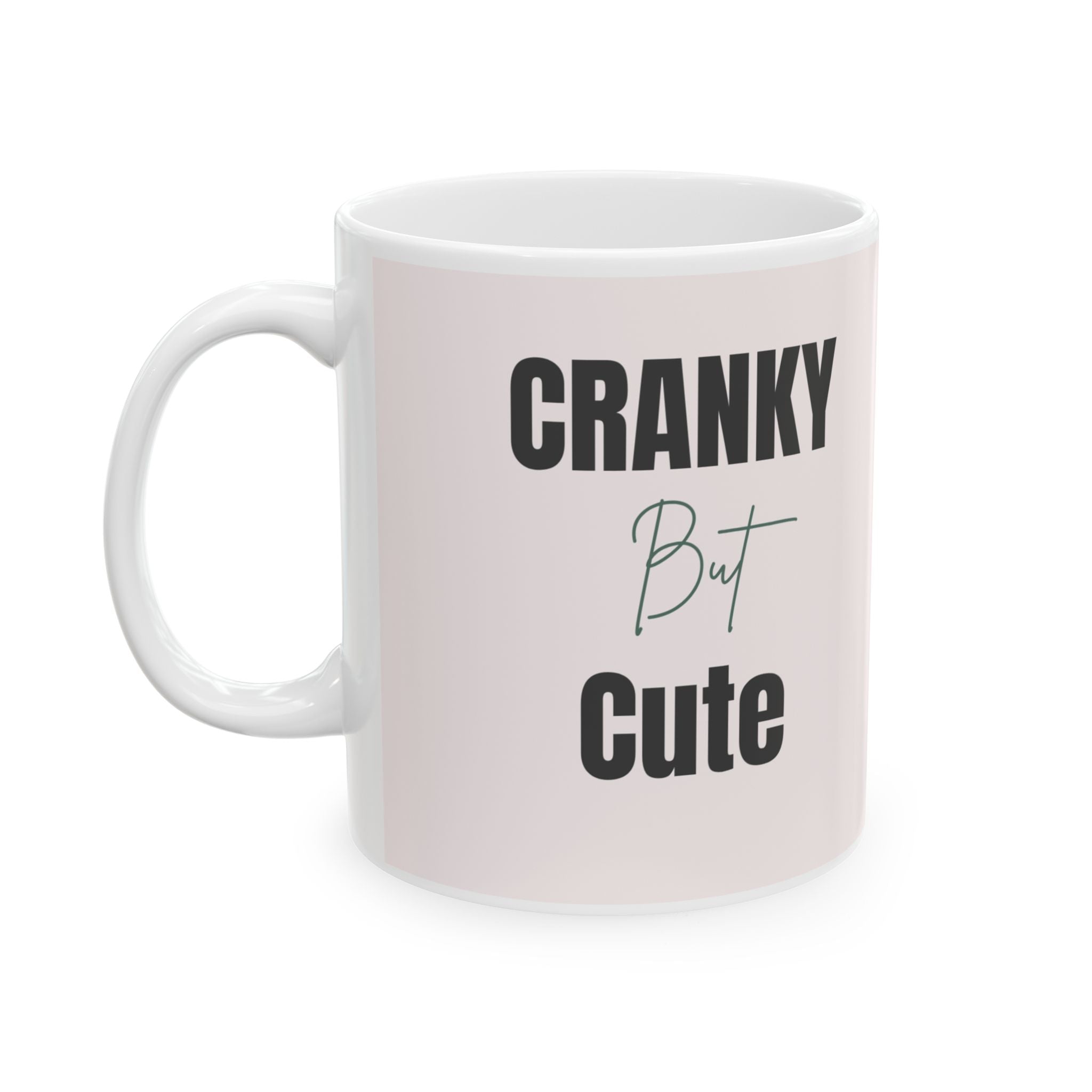 Feminine Script Quote Its a Mom Life Mug  Ceramic Coffee Cup