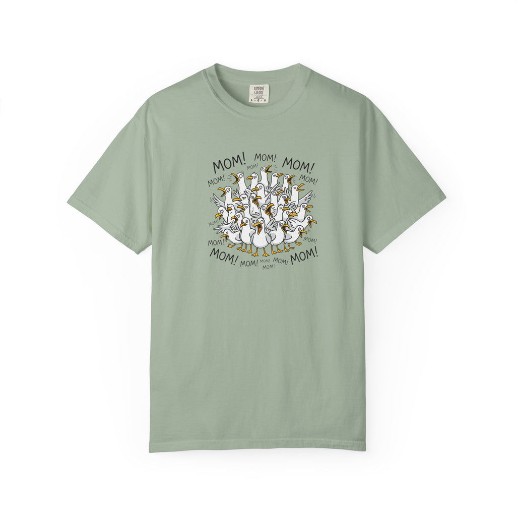 Mom Squad T-Shirt — Cute Ducklings Chanting "MOM!" — Funny Mother's Day Tee