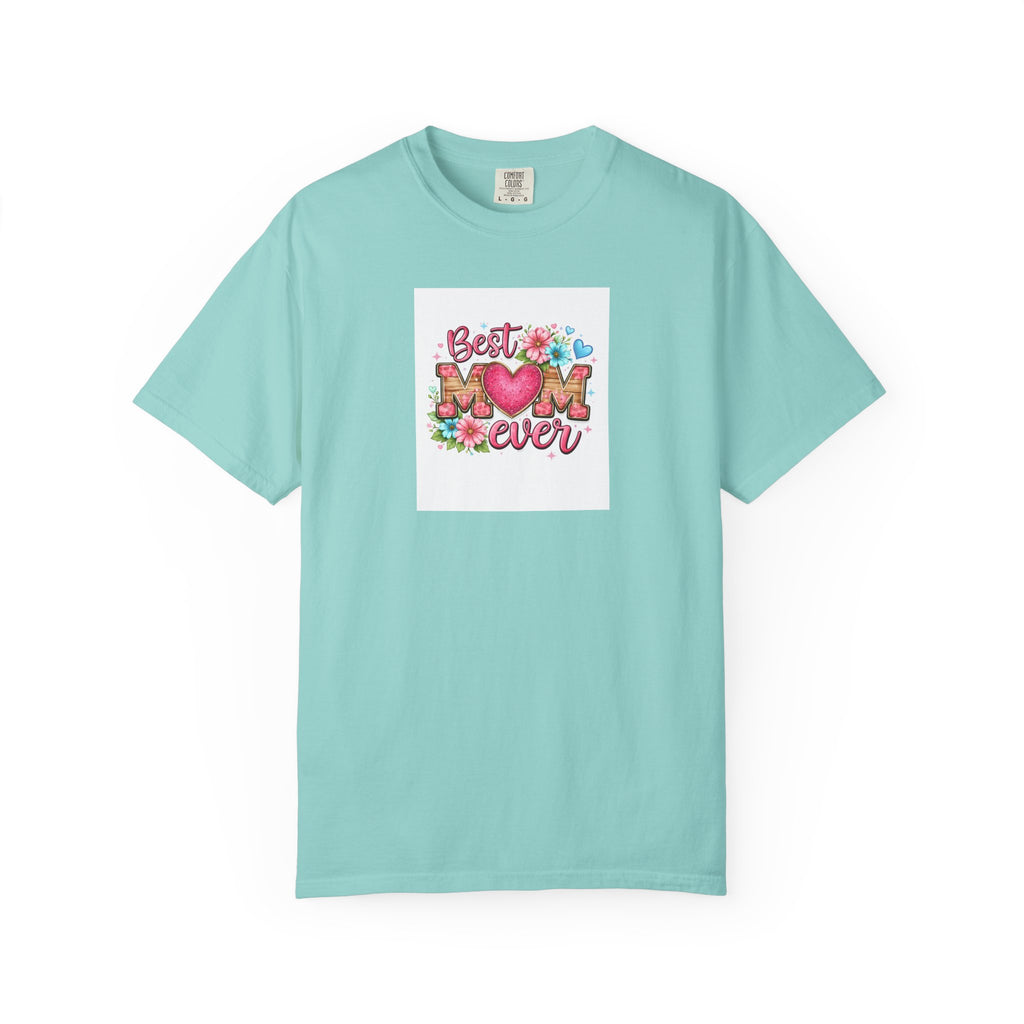 Best Mom Ever T-Shirt — Floral Heart Mother's Day Tee