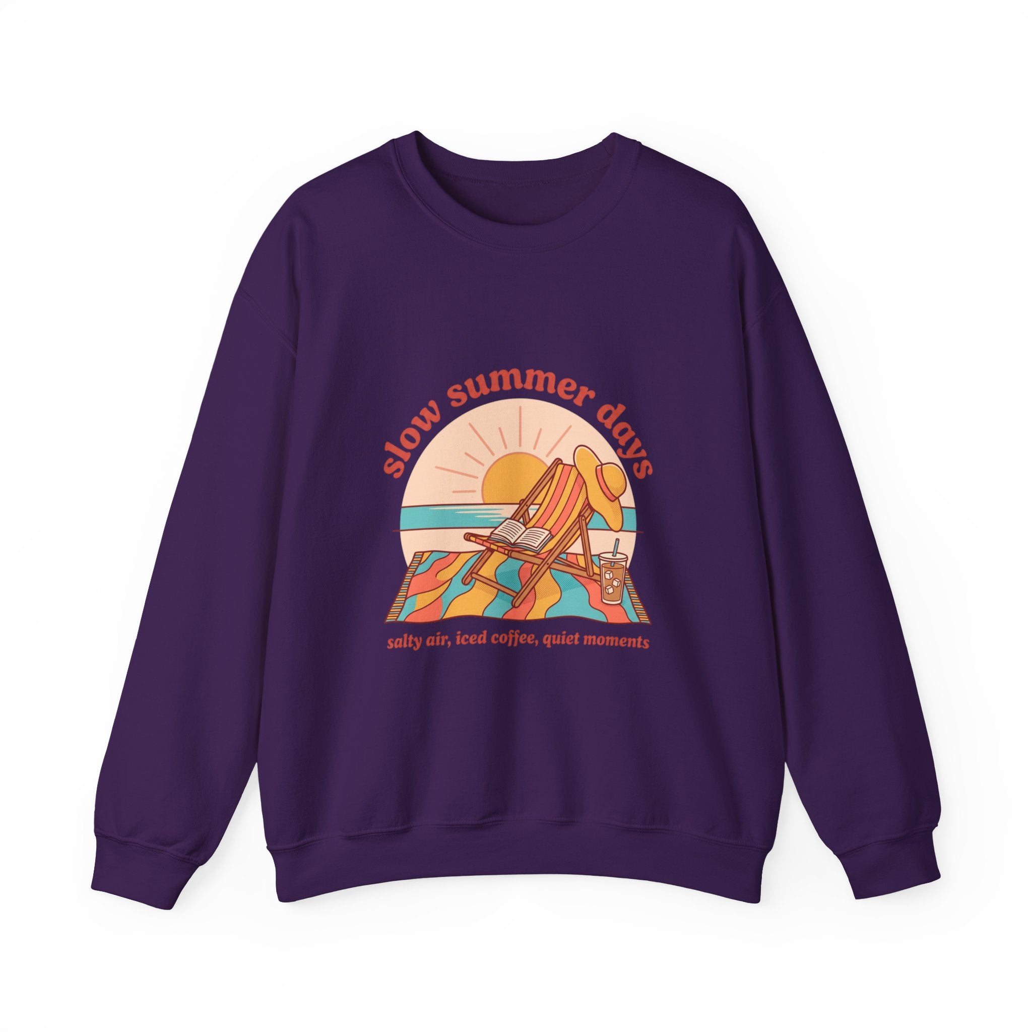 Slow Summer Days Sweatshirt | summer aesthetic, retro coastal vibes