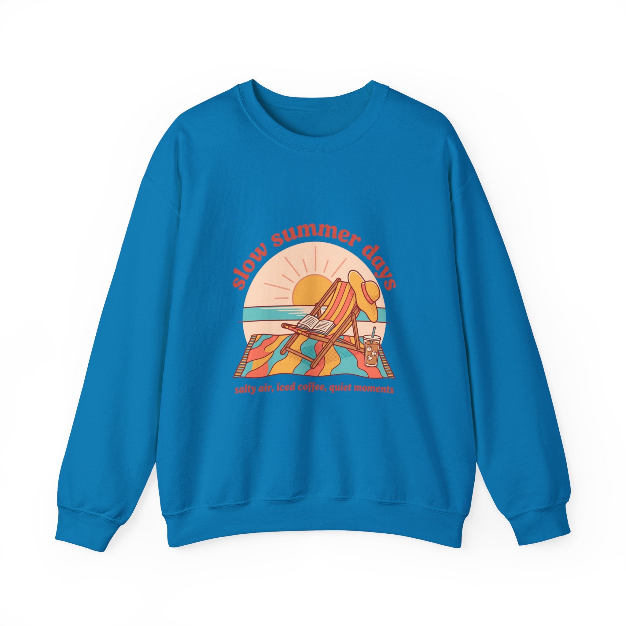 Slow Summer Days Sweatshirt | summer aesthetic, retro coastal vibes