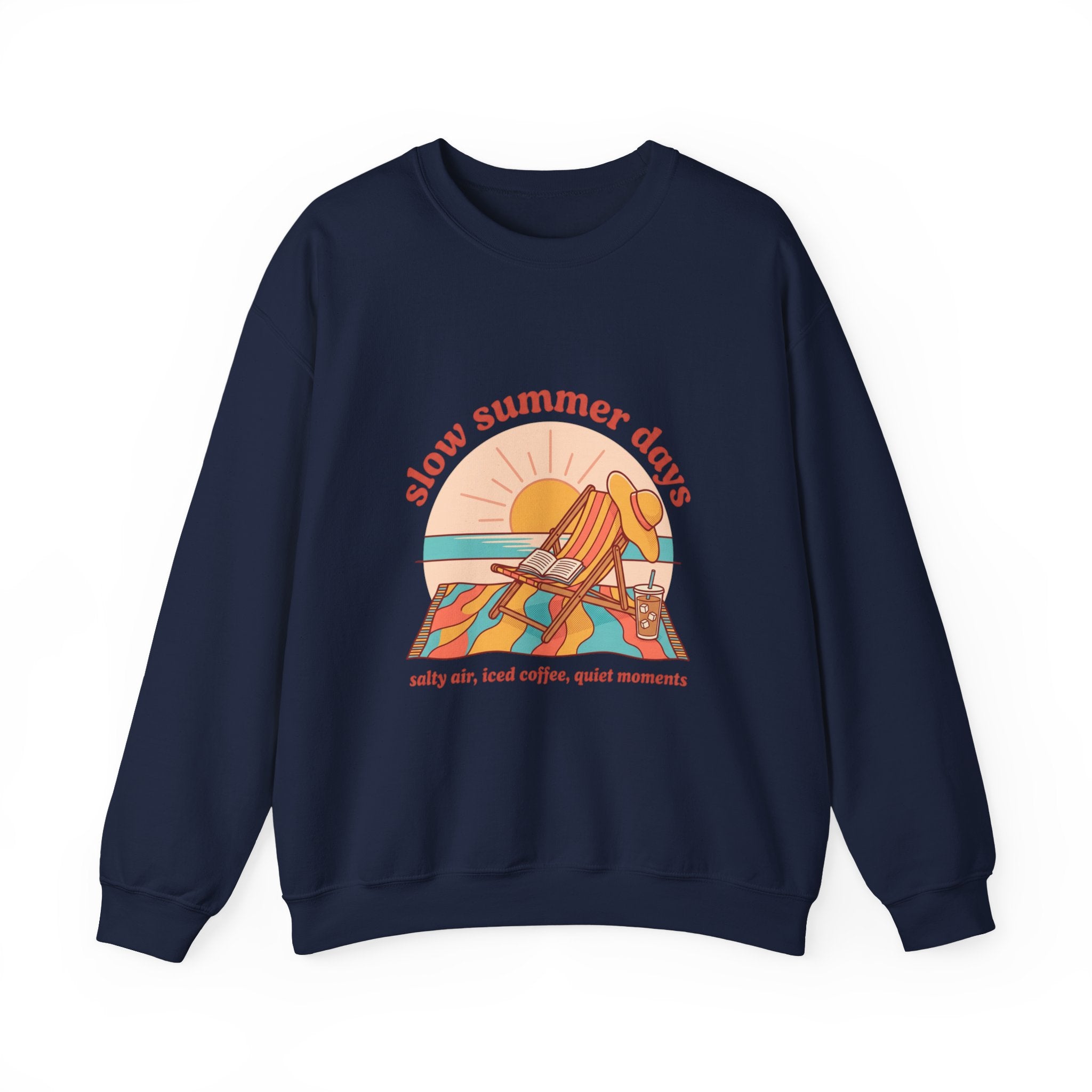 Slow Summer Days Sweatshirt | summer aesthetic, retro coastal vibes