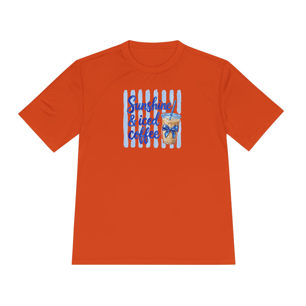 Sunshine & Iced Coffee Tee — Women's Summer Coffee Shirt