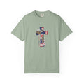 Patriotic American Flag Cross T-Shirt — Faith & Freedom Tee