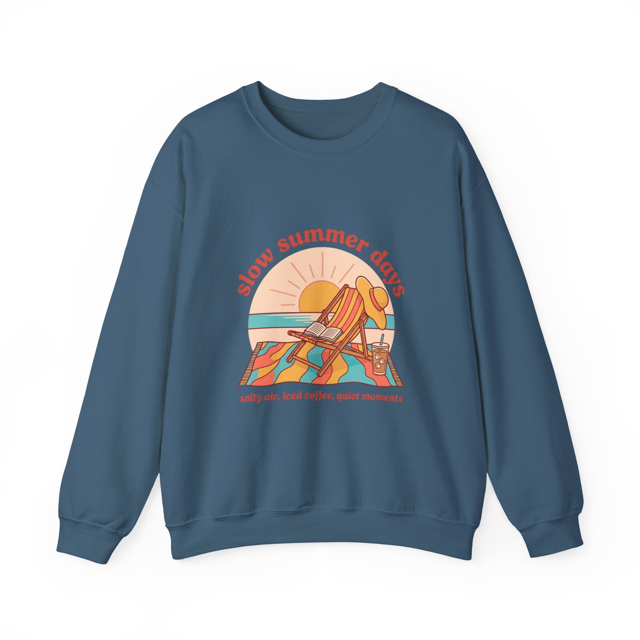 Slow Summer Days Sweatshirt | summer aesthetic, retro coastal vibes