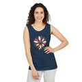 Patriotic Flower Tank Top — Red White Blue Daisy Graphic