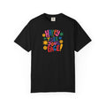 Happy to See Your Face T-shirt | Colorful Retro Smiley Typography