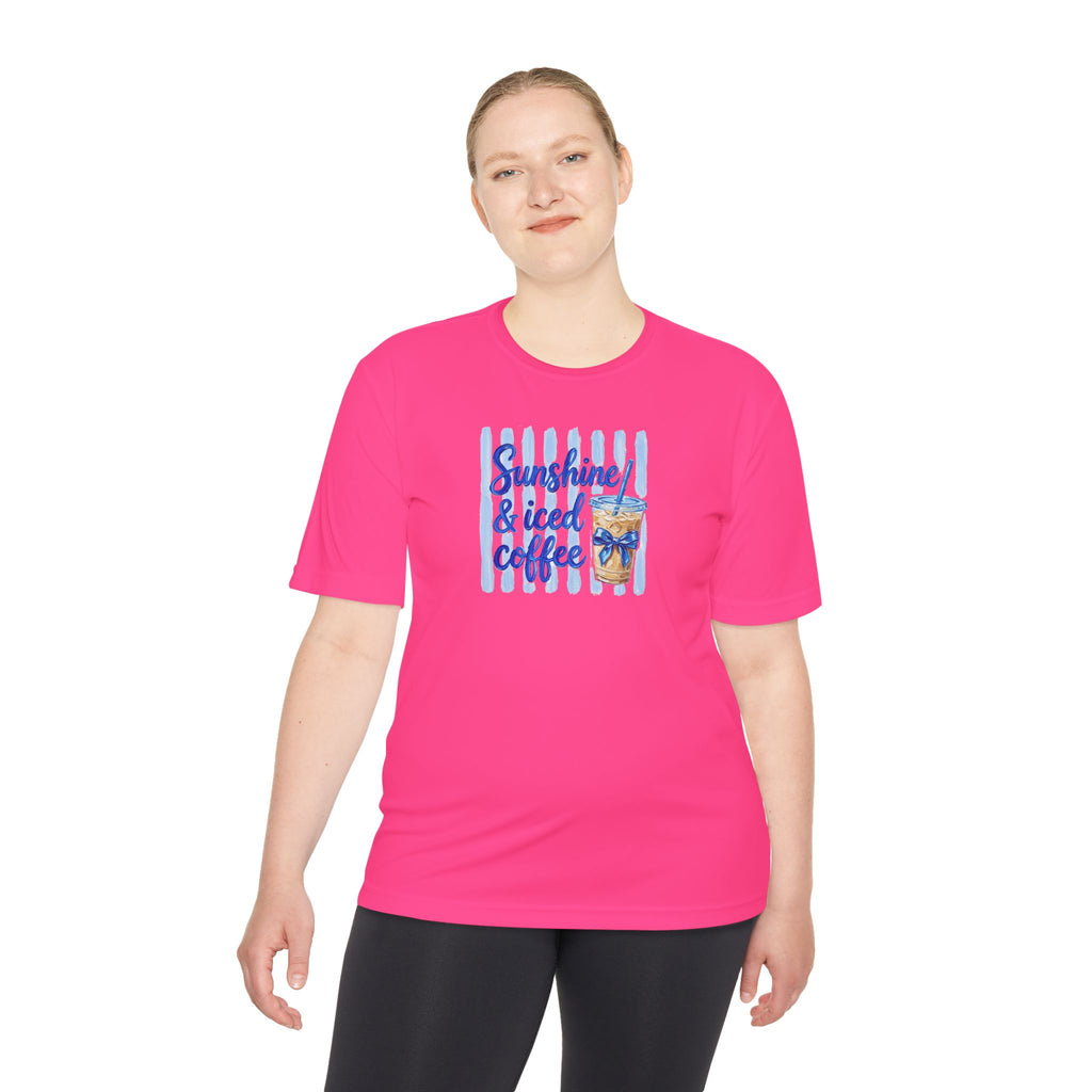 Sunshine & Iced Coffee Tee — Women's Summer Coffee Shirt