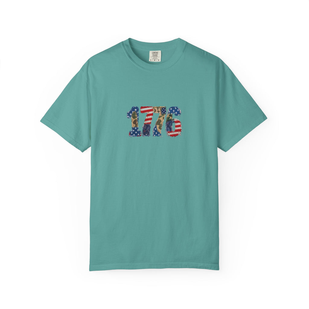 1776 Numbers T-Shirt | American Flag Colonial Stars Stripes