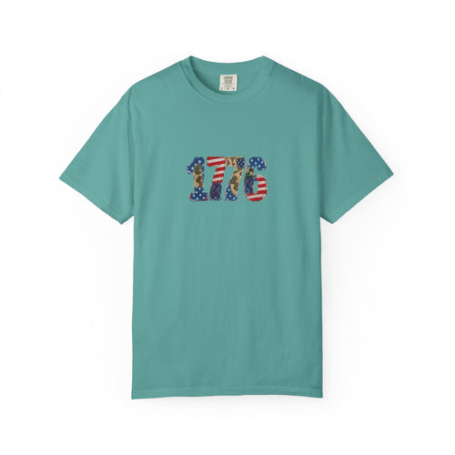 1776 Numbers T-Shirt | American Flag Colonial Stars Stripes