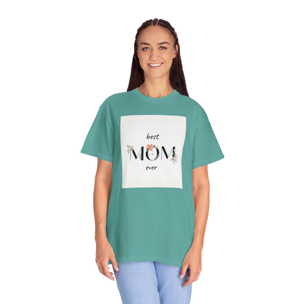 Best Mom Ever Floral T‑Shirt