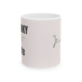 Feminine Script Quote Its a Mom Life Mug  Ceramic Coffee Cup