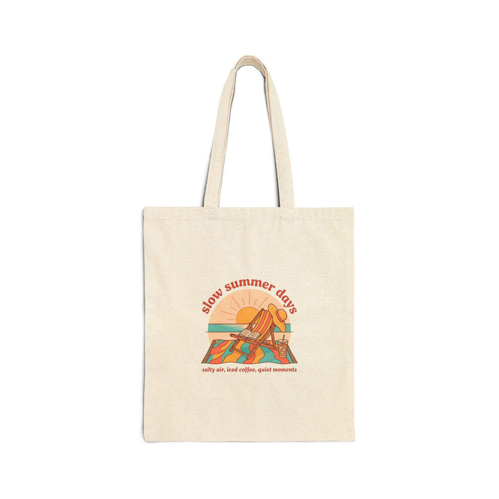 Slow Summer Days Tote | summer aesthetic, coastal vibes, retro pastel