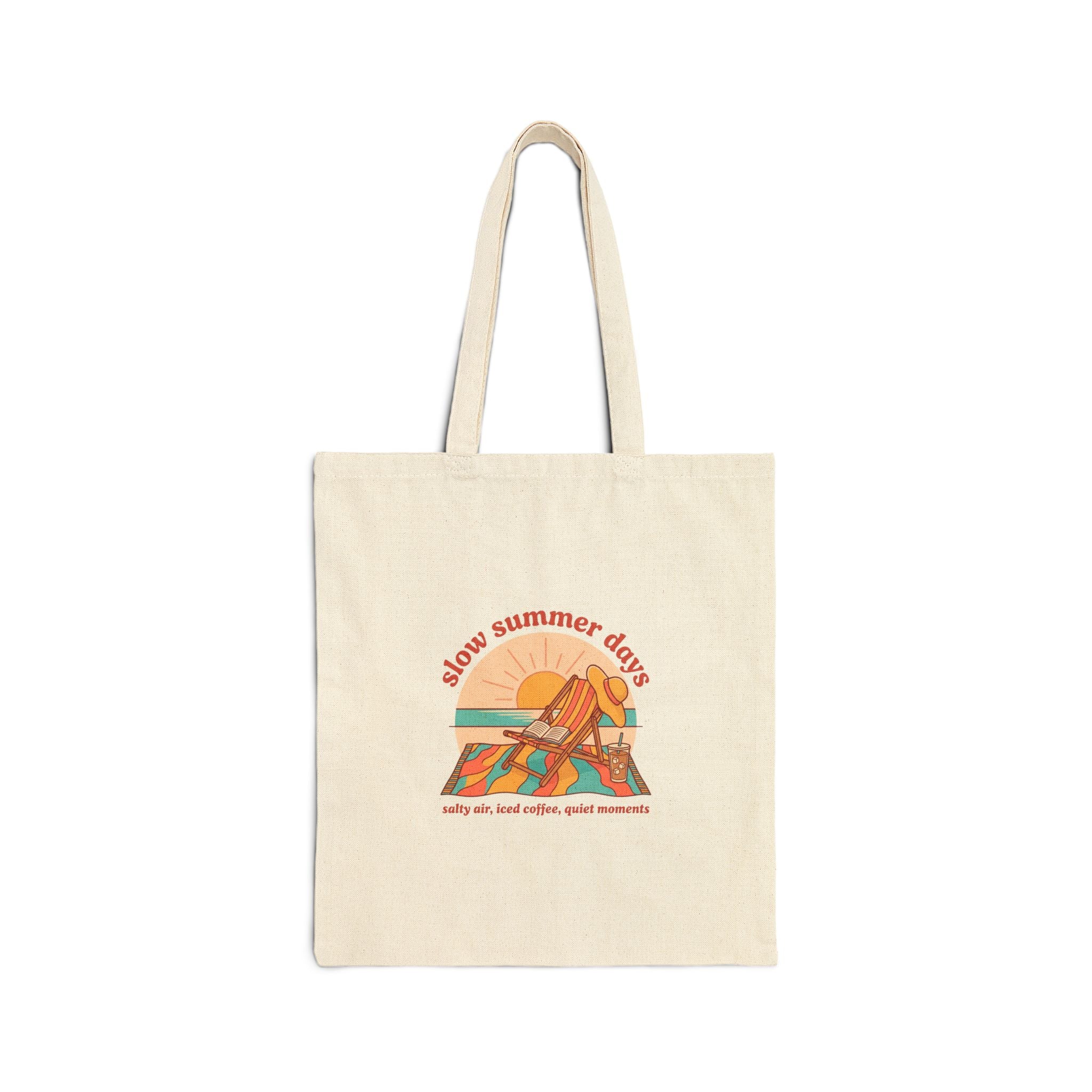 Slow Summer Days Tote | summer aesthetic, coastal vibes, retro pastel