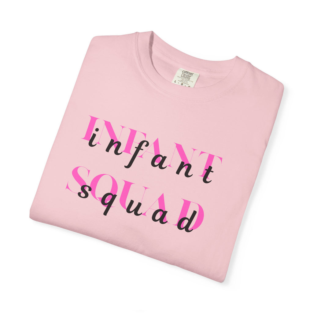Infant Squad Shirt Daycare Teacher Appreciation Gift Baby Shower New Mom Life Tee Nurse Childcare Staff Cotton Crew Neck Watercolor Nanny