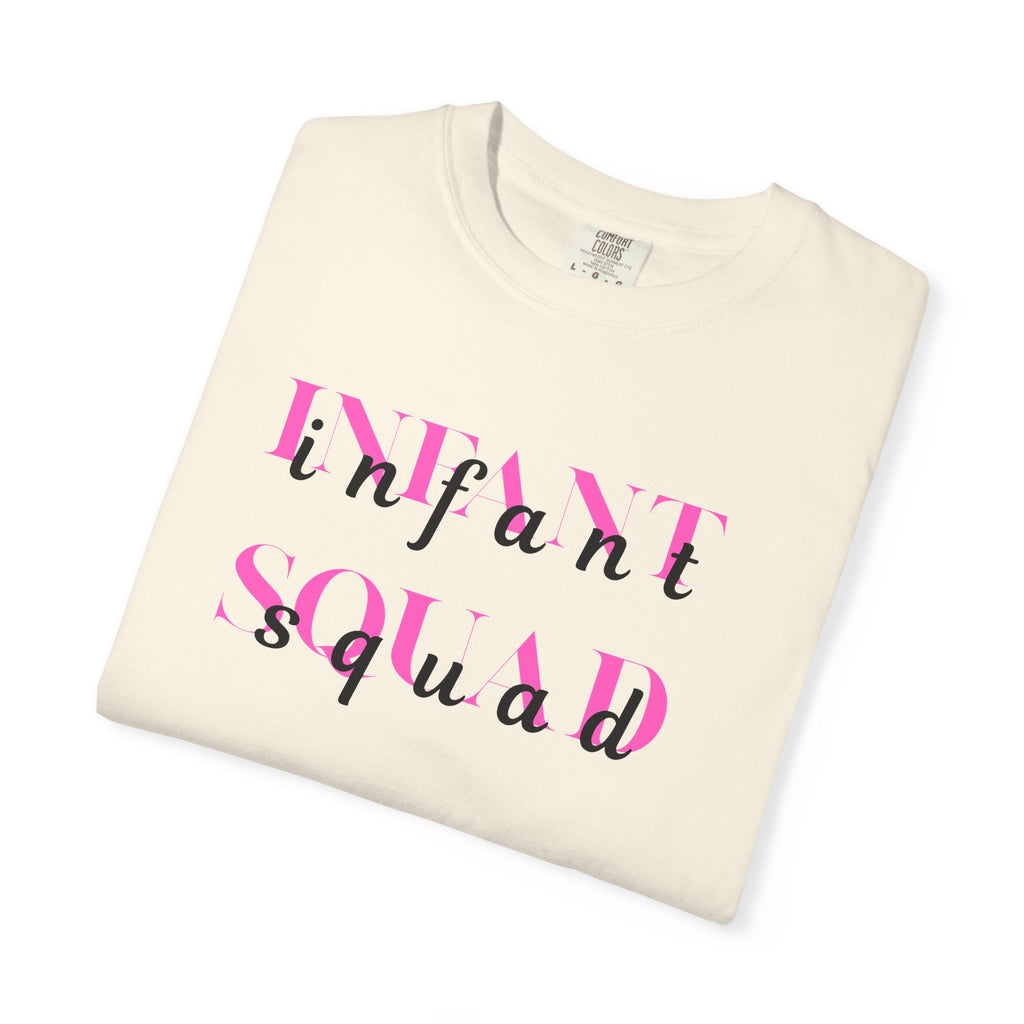 Infant Squad Shirt Daycare Teacher Appreciation Gift Baby Shower New Mom Life Tee Nurse Childcare Staff Cotton Crew Neck Watercolor Nanny