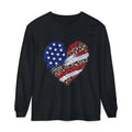 American Leopard Heart Long Sleeve Tee