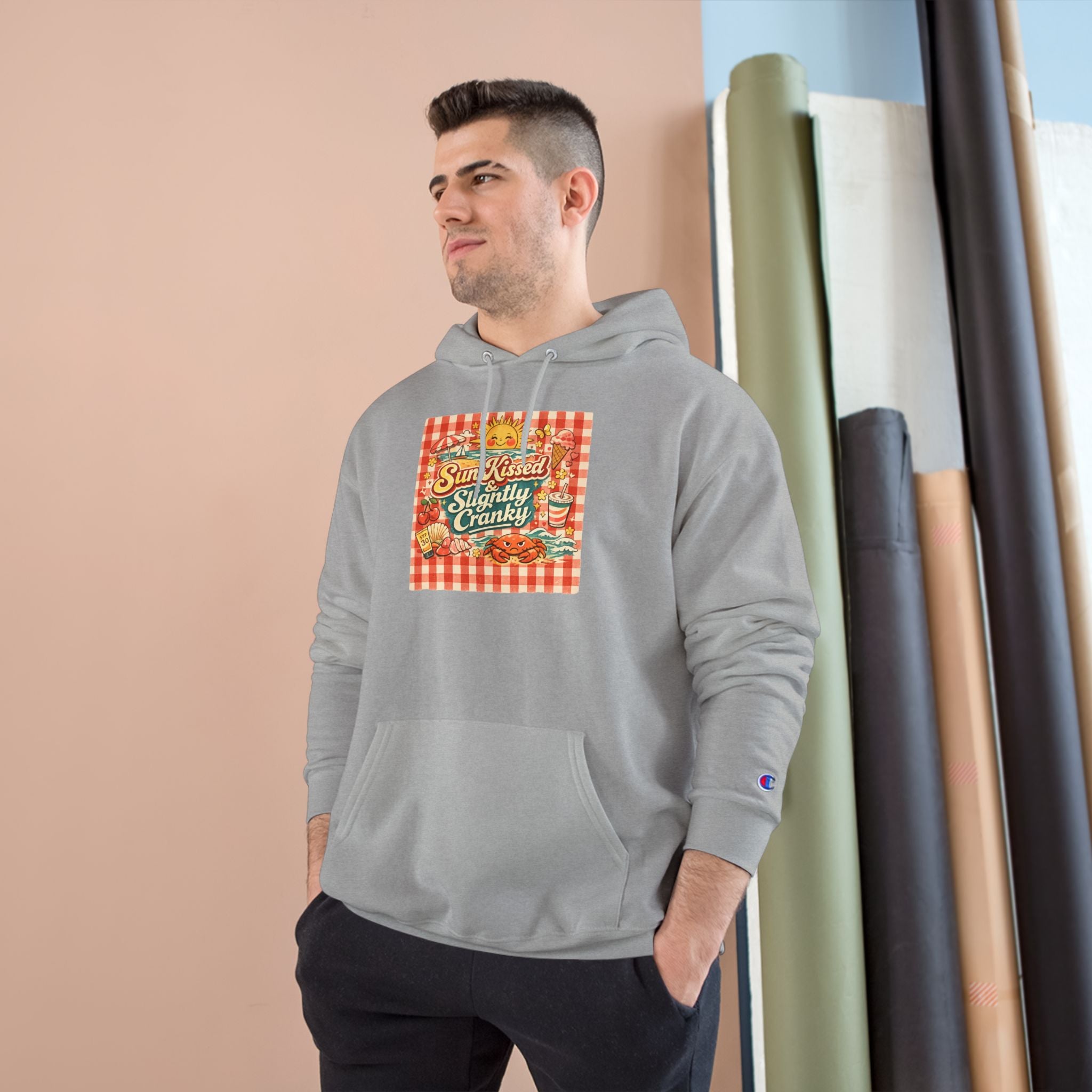 Vintage Candy Market Hoodie — "Sun-Kissed & Sweetly Candy" Retro Picnic Sweatshirt
