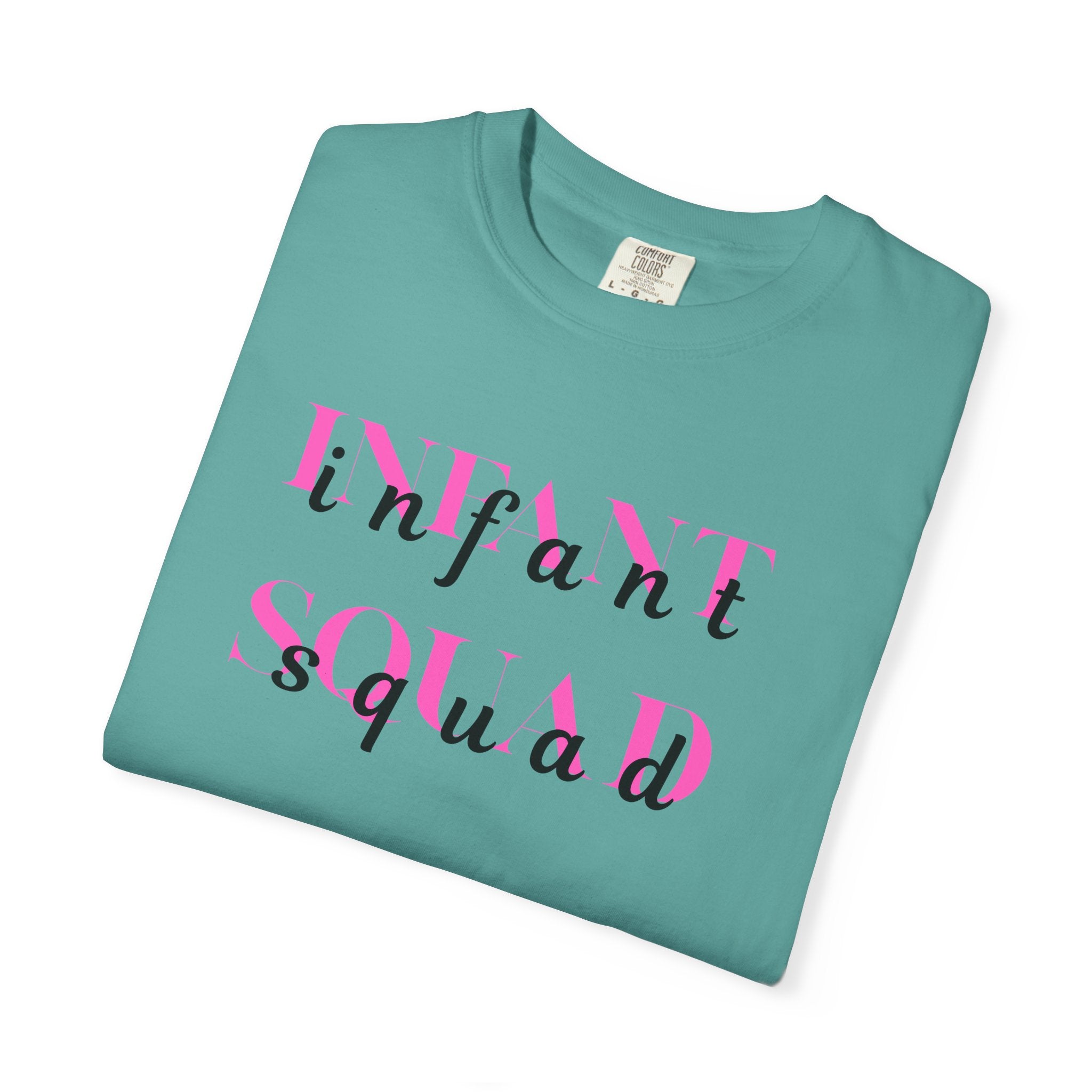 Infant Squad Shirt Daycare Teacher Appreciation Gift Baby Shower New Mom Life Tee Nurse Childcare Staff Cotton Crew Neck Watercolor Nanny