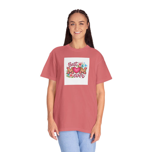 Best Mom Ever T-Shirt — Floral Heart Mother's Day Tee