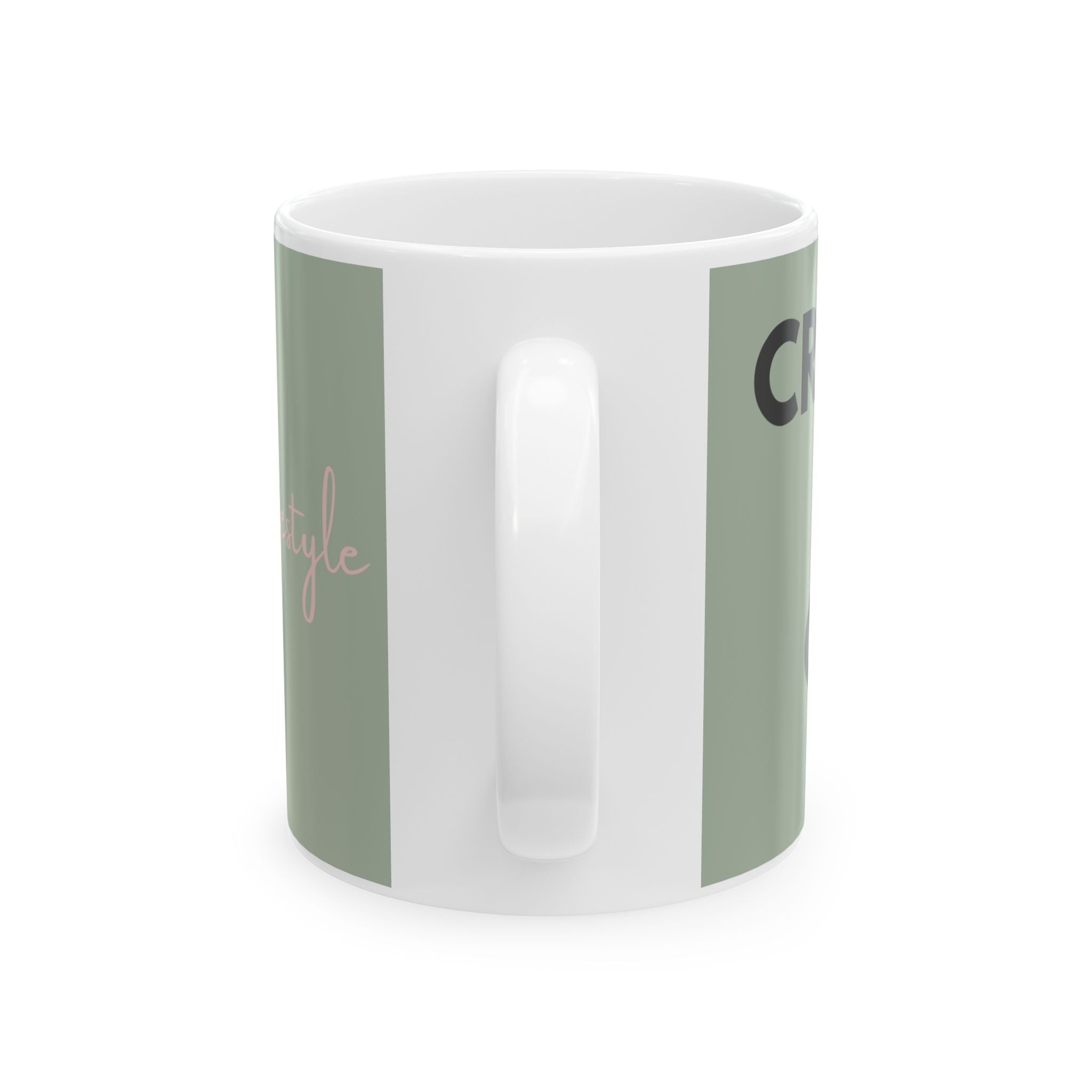 Cheeky Quote Mug | Ceramic Coffee Cup, Neutral Script Design