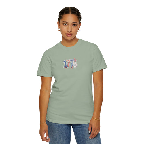 1776 Patriotic T-Shirt — American Flag Vintage Independence Day Tee