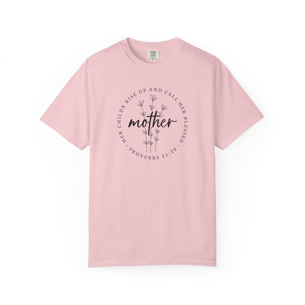 Mother Proverbs 31:28 Floral T-Shirt — Christian Mom Gift for Mother's Day