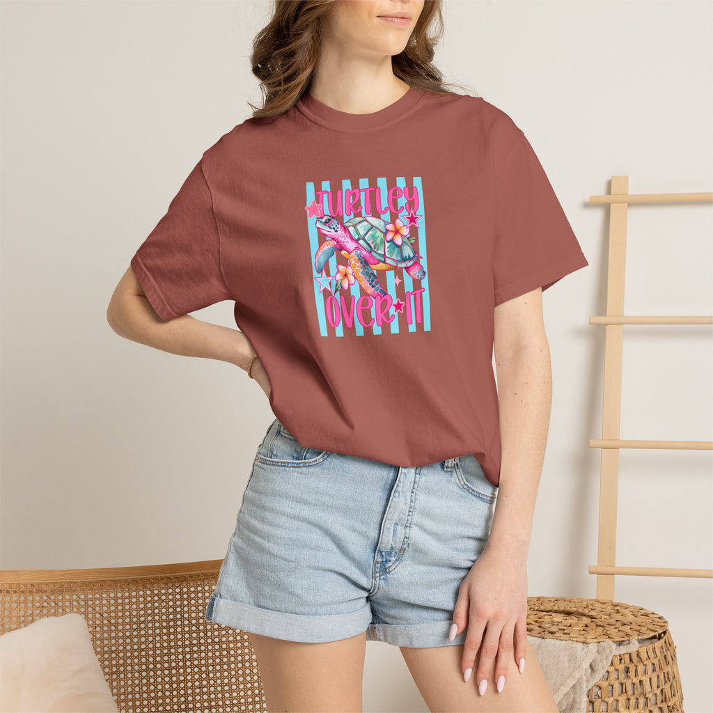 T-Shirt — Hurtley Over It Flamingo Graphic Tee