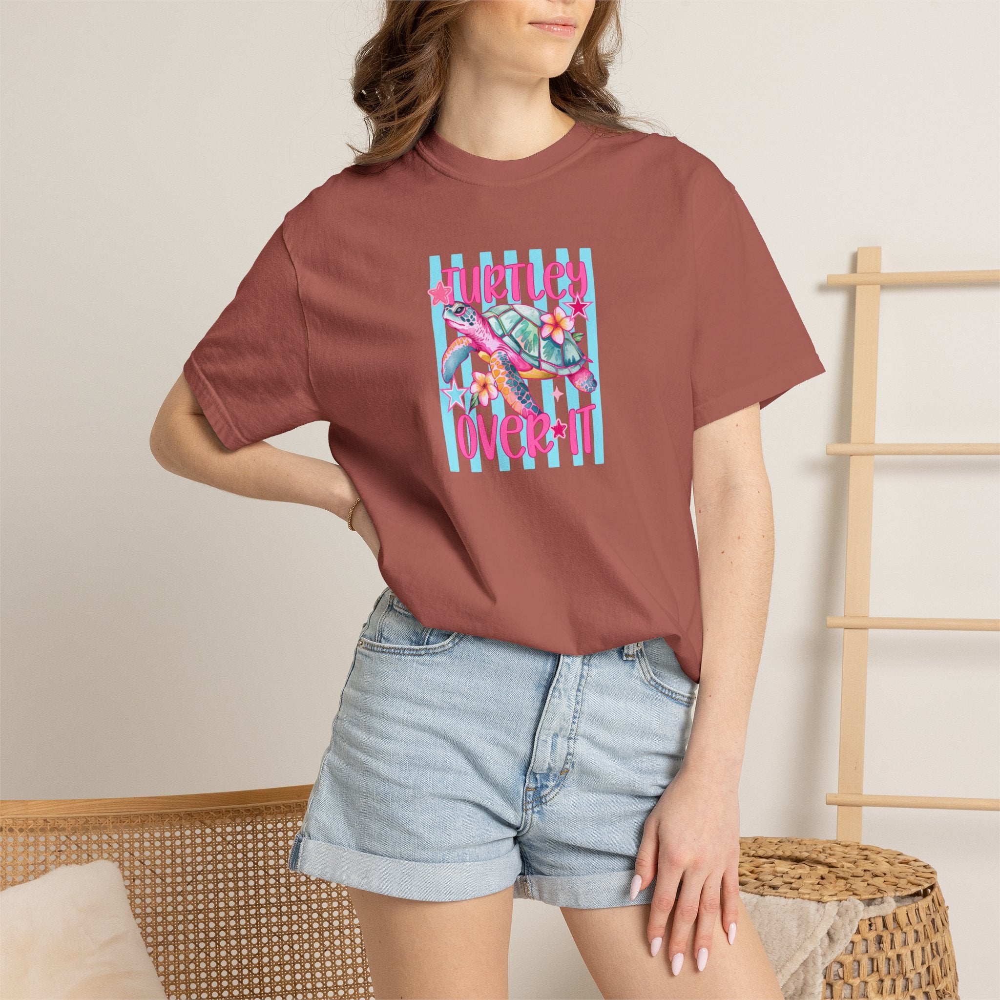 T-Shirt — Hurtley Over It Flamingo Graphic Tee