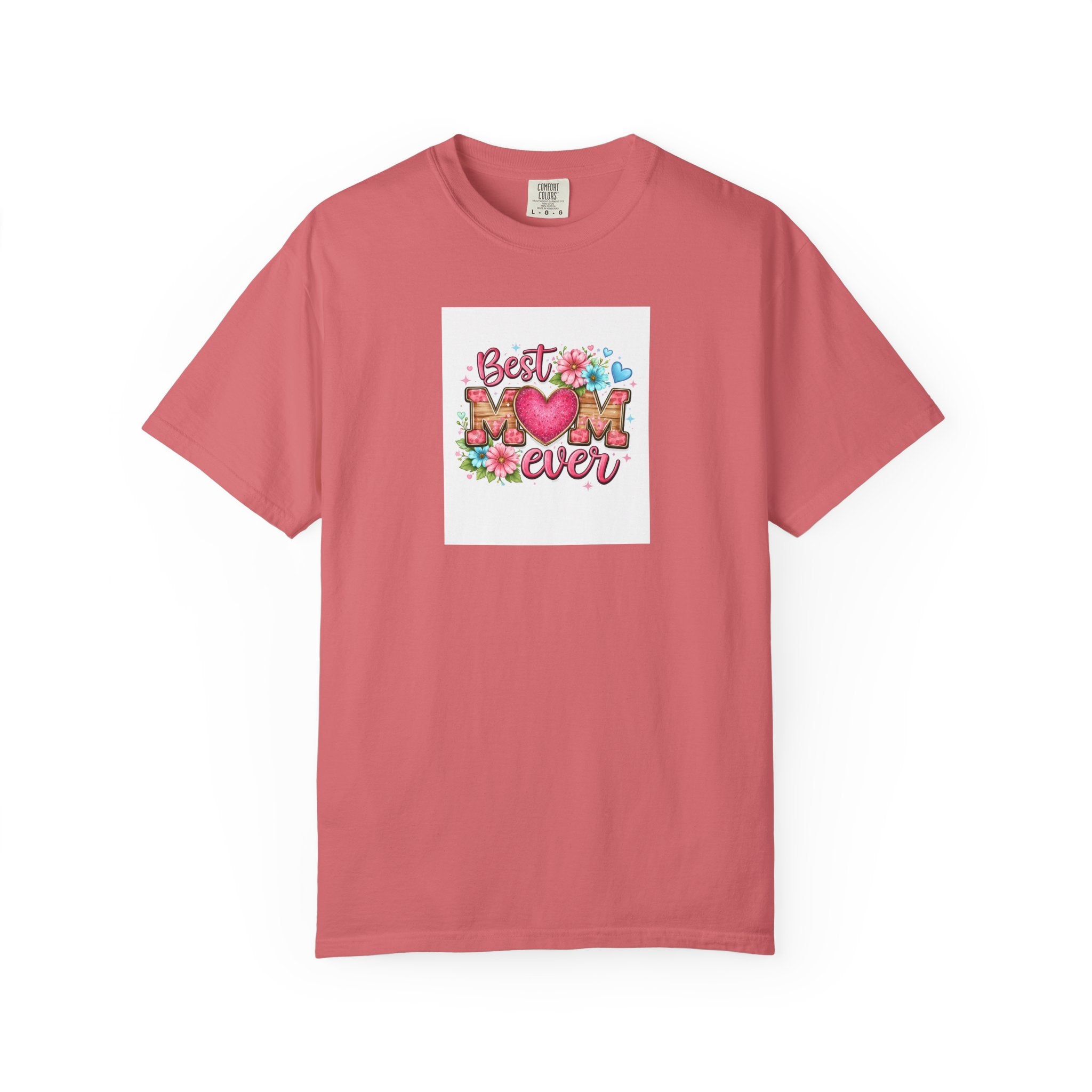 Best Mom Ever T-Shirt — Floral Heart Mother's Day Tee