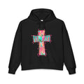 Christian Cross Hoodie — Colorful Heart & 'Mom' Faith Graphic