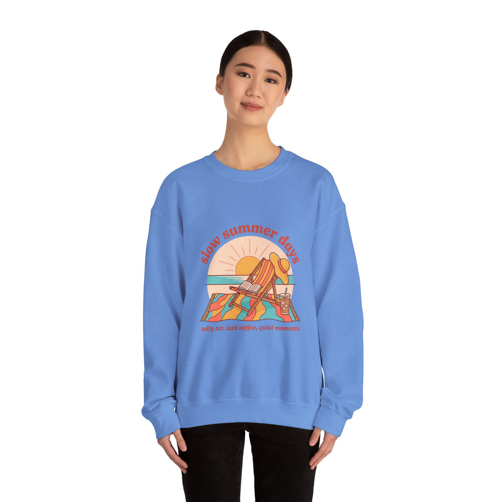 Slow Summer Days Sweatshirt | summer aesthetic, retro coastal vibes