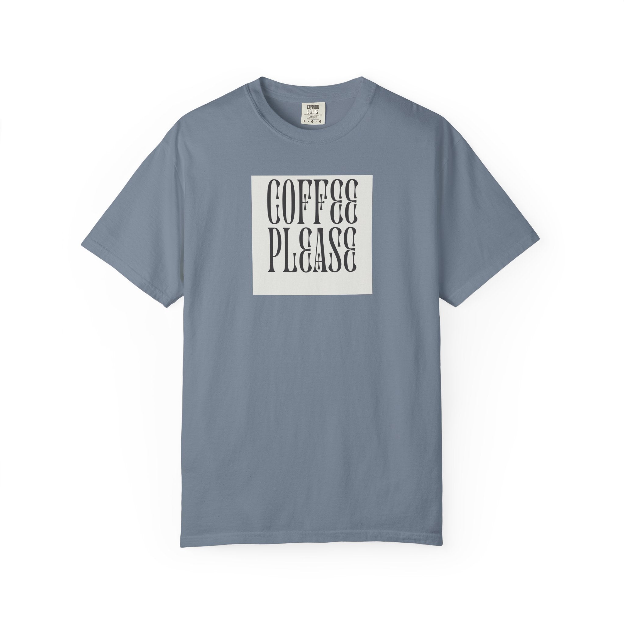 Coffee Please T-Shirt — Retro Typography Coffee Lover Tee